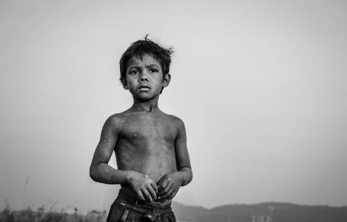Charity can help make smile of poor people